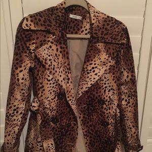 Cheetah Trench Coat